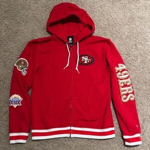 NFL Team Apparel Bold Red Zip-Up